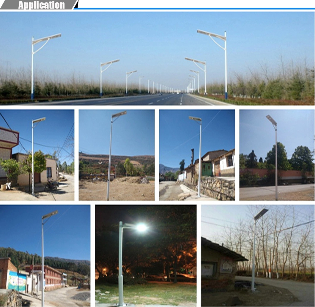 ISO9001 Shoebox Model All in One with Pole Solar Street LED Light